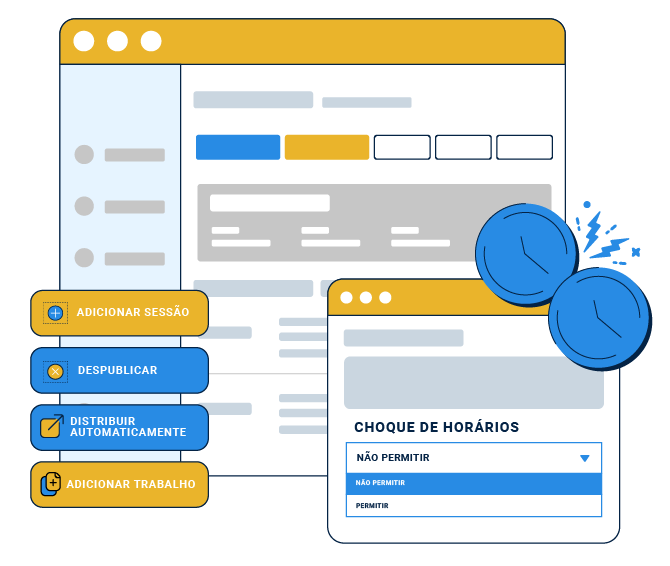 Simplifique a organização das apresentações dos trabalhos submetidos