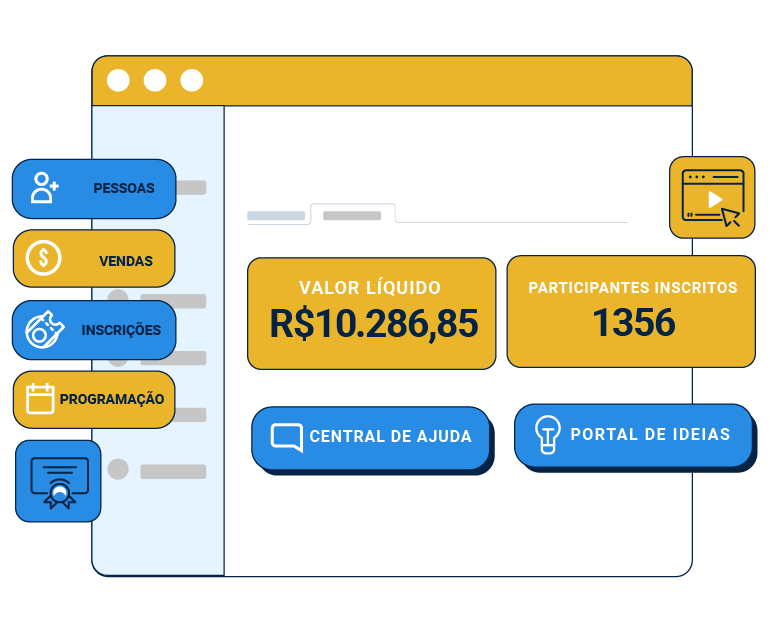 Trabalhe melhor com uma visão geral da gestão do seu evento