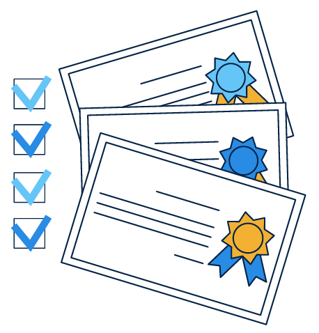 Crie certificados Certificados personalizados em uma plataforma de eventos